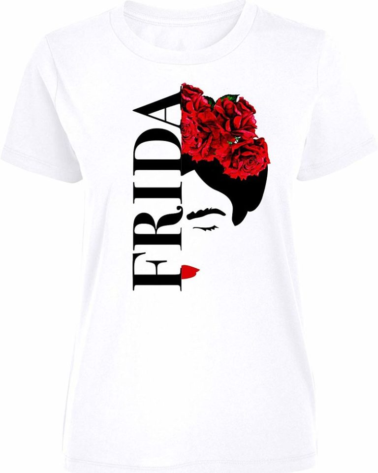 Frida Kahlo Icono Feminista - Camiseta de Mujer en color blanco